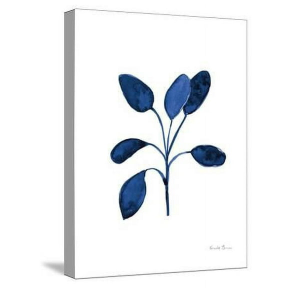 Fresh and Blue VII, Botanical Stretched Canvas Wall Art by Farida Zaman Sold by Art.Com