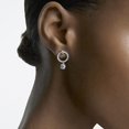 thumbnail image 3 of Swarovski Attract Boucles d'Oreilles Percées Circle - Blanc - Plaqué Rhodium, 3 of 6