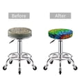 thumbnail image 5 of Hirioo Rainbow Butterflies for Round Bar Stool Seat Covers Washable Stool Cushion Slipcover Elastic Bar Chair Covers for 12-14 Inch Chair-13 inch, 5 of 7