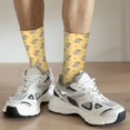 thumbnail image 6 of Rateoe mouse and cheese for Women Casual Calf Socks - Cute Crew Socks - Thin Soft Above Ankle Socks Size 5-11, 6 of 6
