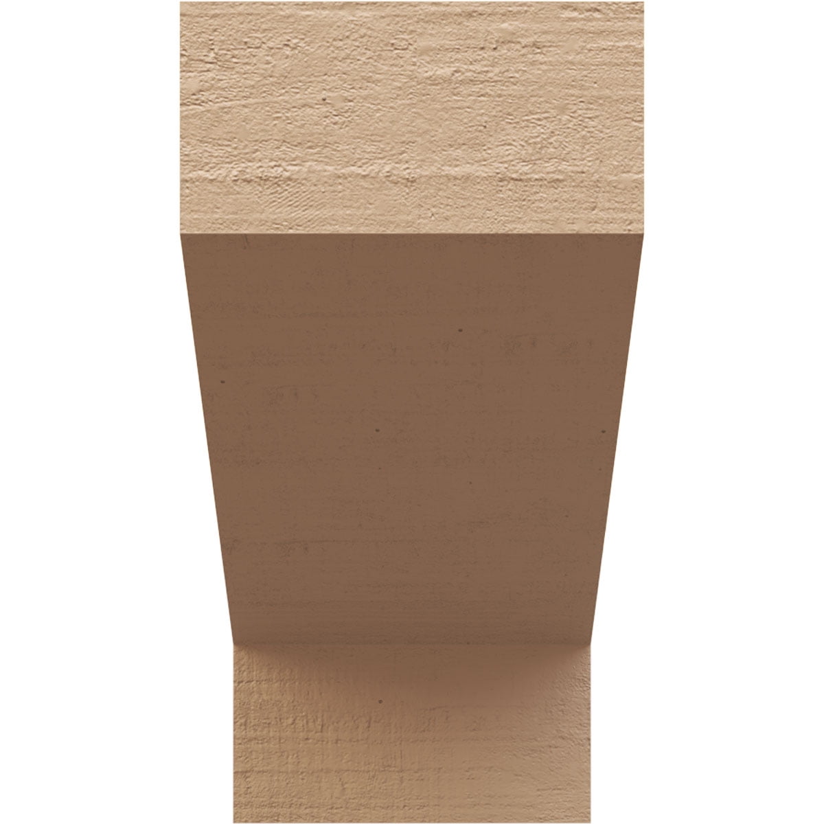 7"W x 14"D x 14"H Classic Clemmons Rough Cedar Woodgrain TimberThane Corbel, Primed Tan