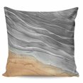 thumbnail image 2 of Grey Ombre Coastal Throw Pillow Covers, Soft Pillowcases with Invisible Zipper, Summer Nautical Beach Ocean Seaside Decorative Square Pillow Cushion Covers for Living Room Couch Sofa Bed 26x26 Inches, 2 of 8