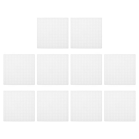Plastic Mesh Canvas Sheets,10Pcs 3.1 x 3.1" Cross Needlework Blank Yarn Crafting,Square