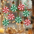 thumbnail image 5 of Dbuoem Christmas Candy Hanging Swirls Glitter Green Red White Candies Garland Banners Christmas Party Ceiling Streamer for Shower Birthday Wedding Decor, 5 of 8
