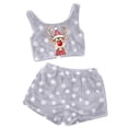 thumbnail image 4 of Oversized Lounge Set – Pajamas for Women Women's Christmas Printing Two Piece Set Tank Top And Shorts Comfortable Sleepwear And Loungewear Outfit, 4 of 4