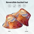 thumbnail image 2 of Kdxio Reflective Bucket Hat - Trio Of Dripping Cones Print Bucket Hat for Men,Women, 2 of 6