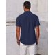 thumbnail image 4 of Camisa COOFANDY para hombre, hawaiana, corte regular, azul marino, 4 of 6