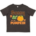 thumbnail image 3 of Inktastic Thanksgiving Sassy Lil Pumpkin with Fall Leaves Girls Toddler T-Shirt, 3 of 5