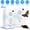 2 pcs, variant on Indoor Outdoor Pest Deterrent - Ultrasonic Bat Bird Mouse Repeller with 6 Levels, 70-80H Runtime, 753Sq.ft Coverage, Safe Humane Design