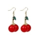 thumbnail image 2 of Pendientes de Agua Dulce Jinwen Arete Colgantes Cherry Hinestone Drop Jewelry Nuevo, 2 of 6