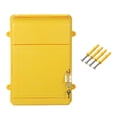 thumbnail image 1 of Buzón de pared BLESIY con cerradura organizador de sugerencias 13,5 x 10 x 4 pulgadas Amarillo, 1 of 8