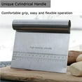 thumbnail image 6 of INTBUYING Durable Pizza Dough Scraper Cutter Flour Pastry Cake Tool Gadget Stainless Steel, 6 of 9
