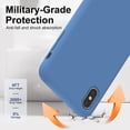 thumbnail image 3 of Designed for iPhone Xs Max Case, Silicone Phone Case Full Covered Shockproof Ultra Slim Cover Phone Cases,Soft Anti-Scratch Microfiber Lining Inside,6.5 incn,Morandi Blue, 3 of 11