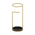 thumbnail image 1 of jifeng Support de Parapluie Support de Bâtons de Randonnée Support Portable pour Bureau Garage Couloir Or, 1 of 9