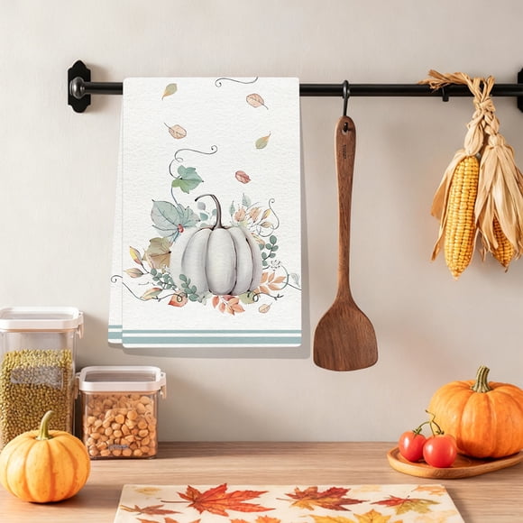 Toalla de Cocina de Acción de Gracias | Paño de Cocina de Microfibra Multicolor de 65 X 45 Cm | Paño de Cocina Suave y Absorbente para Fiestas | Paño de Limpieza Duradero y Resistente a Las Manchas |