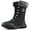 Black, variant on Ecetana Womens Snow Boots Mid Calf Warm Winter Boots Faux Fur Lining Waterproof Non-Slip Outdoor Shoes