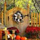 thumbnail image 3 of 2 Pcs Halloween Decoration Skull Wreath | 30cm/11.8inch Black & White Rose Artificial Wreaths Creepy Halloween Ornaments, 3 of 5