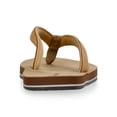 thumbnail image 3 of No Boundaries Women's Leather Flip Flop Sandals, 3 of 6