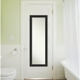 thumbnail image 5 of Amanti Art Non-Beveled Full Length On The Door Mirror - Black Frame Shipwreck Black Narrow Outer Size: 18 x 52 in, 5 of 5