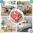 thumbnail image 4 of Colorful Tie Dye Pattern Square Tablecloth,Waterproof Square Table Cover,Wipeable Spillproof Washable Table Cover for Home Kitchen Party Decor 42"X42"(107x107cm), 4 of 6
