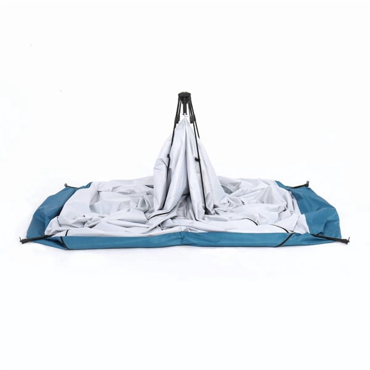 Alvantor Instant Pop up Privacy Shower Tent with Zipper Door, 90.16 x 48.03 in, Blue/White