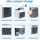 thumbnail image 5 of Acondicionadores de aire portátiles Mini enfriador de aire ventilador acondicionador evaporativo ventilador frío de refrigeración escritorio Mini, 5 of 5