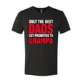 thumbnail image 2 of Wild Bobby,Only The Best Dads Get Promoted to Grampa, Father's Day, Men Premium Tri Blend Tees, Vintage Black, Large, 2 of 3