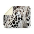 thumbnail image 4 of CafePress - Snow Leopard - Sherpa Fleece Throw Blanket 60" x 50", 4 of 5
