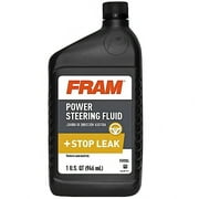 FRAM Chemicals FRAM Power Steering Fluid with Stop Leak , 1 quart bottle, sold by bottle