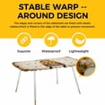 thumbnail image 4 of Vintage Sunflower Truck Table Cloths for 8 Foot Rectangle Tables, Summer Botanical Pastoral Retro Art Patio Waterproof Elastic Fitted Tablecloths, Washable Rectangular Table Cover for Camping, 4 of 8