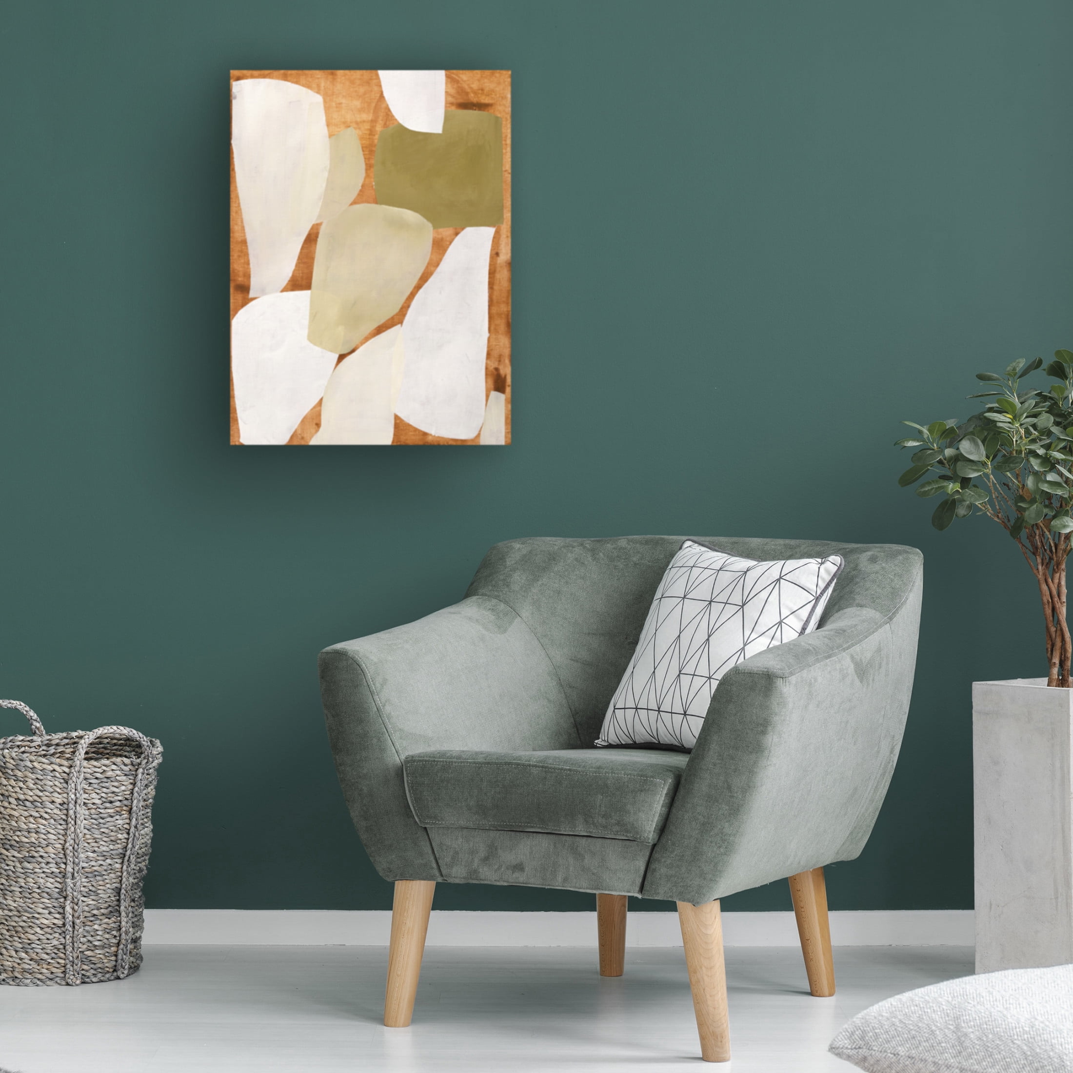 Canvas Wall Art - Design Fabrikken 'Fragments' Wall Art for Living Room, Bedroom, or Office Décor by Trademark Fine Art - 35 x 47 Inches