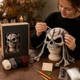 thumbnail image 5 of Complete DIY Crochet Kit for Beginners, Halloween Fantasy Hood Hat Craft Set with Yarn, Hook, Instructions and Gift Box（style:A）, 5 of 8