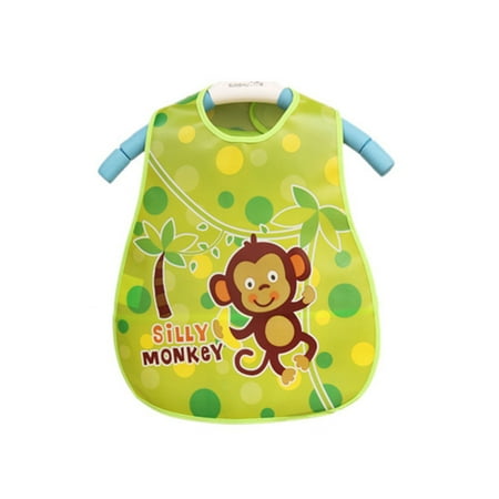 

100pcs Cartoon Baby Bibs EVA Waterproof Newborn Translucent Bibs Feeding Baby Cloths Saliva Towel Print Apron