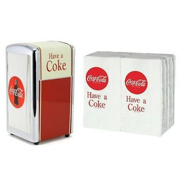 TableCraft CocaCola / Coke "Have a Coke" Napkin Dispenser / Holder with Napkins