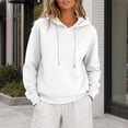 thumbnail image 6 of SYwaren Sweatshirt for Women Pullover Hoodie Casual Long Sleeve Winter Kangaroo Pocket Tops, 6 of 9