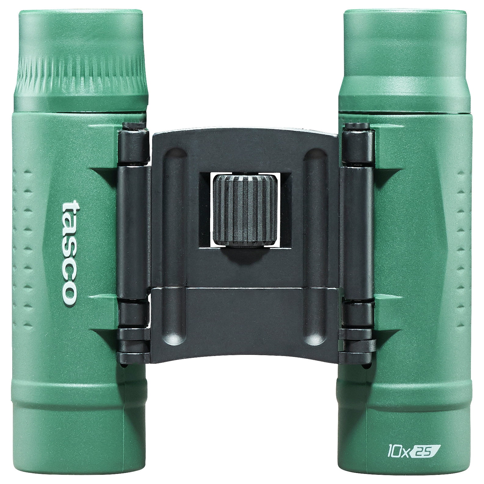 Tasco Essentials Binoculars 10x25mm, Roof Prism, Green, 168125G