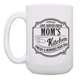 thumbnail image 2 of ThisWear Mom Appreciation Gift Love Served Fresh Mom's Kitchen Comfort 2 Pack Ceramic 15oz Coffee Mug Set Mom, 2 of 4