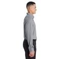 thumbnail image 3 of Devon & Jones DG535 Men's CrownLux Performance Tonal Mini Check Woven Dress Shirt-Graphite-XL, 3 of 3