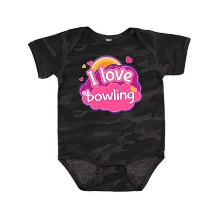 

Inktastic Bowler I Love Bowling Gift Baby Girl Bodysuit
