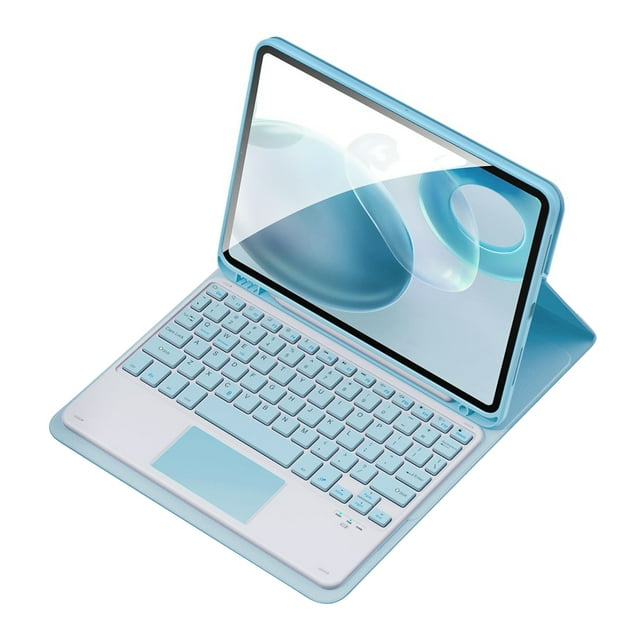 Amdohai Clavier Bluetooth Sans Fil Clavier USB avec Étui de Protection en Cuir PU pour Tablette Compatible avec iPad 10 10,9 Po (2022)