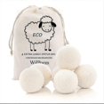 thumbnail image 1 of 6pack Nature Wool Dryer Balls - Fabric Softener Ball For Sensitive Skin - Helps Prevent Wrinkles And Reduces Static - Reusable 3000 Cycle Rating, 1 of 5