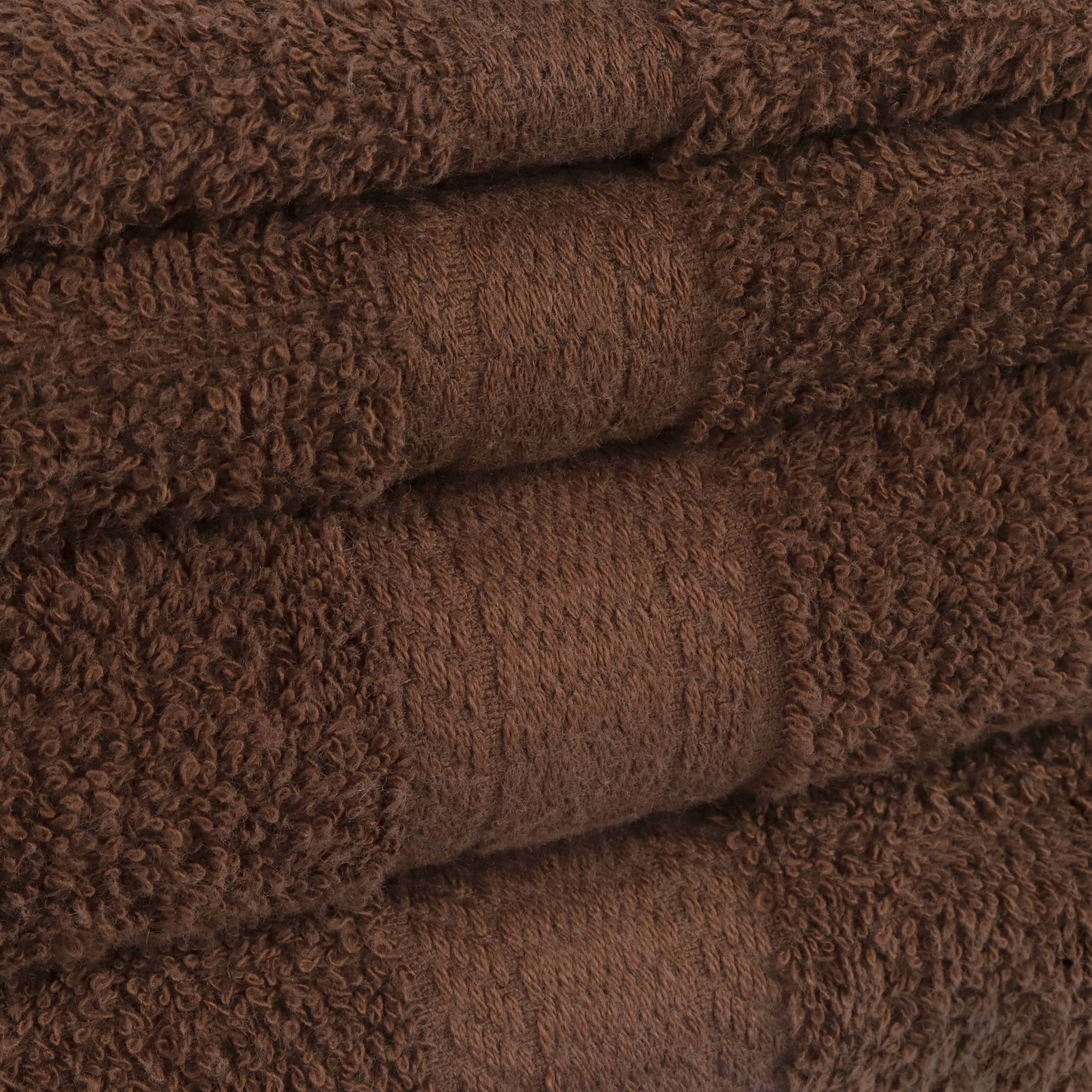 Solid 18-Piece Bath Towel Set, Brown, Mainstays Basic