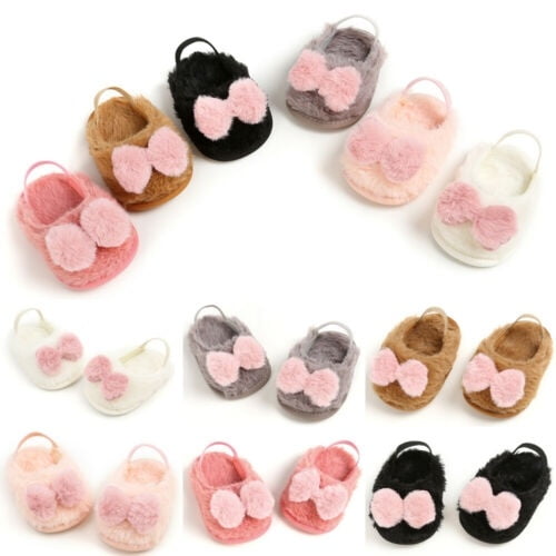 Newborn Cute Baby Boy Girls Sandals Bow Toddler Infant Soft Sole Prewalker Shoes