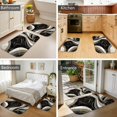 thumbnail image 4 of Black and Gold Marble Pattern Bath Mat Set Of 2,Non-Slip Rug for Bathroom,Kitchen,Bedroom,Entrance, 30x17 and 23.5x15.7 Inches, 4 of 5