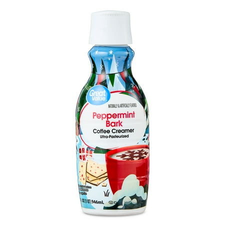 Great Value Peppermint Bark Coffee Creamer, 32 fl oz