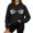 Black, variant on Hoodies for Women JIANLAI Funny Skeleton Hands Graphic Long Sleeve Drawstring Pullover Hooded Sweatshirt Loose Casual Spooky Fall Top