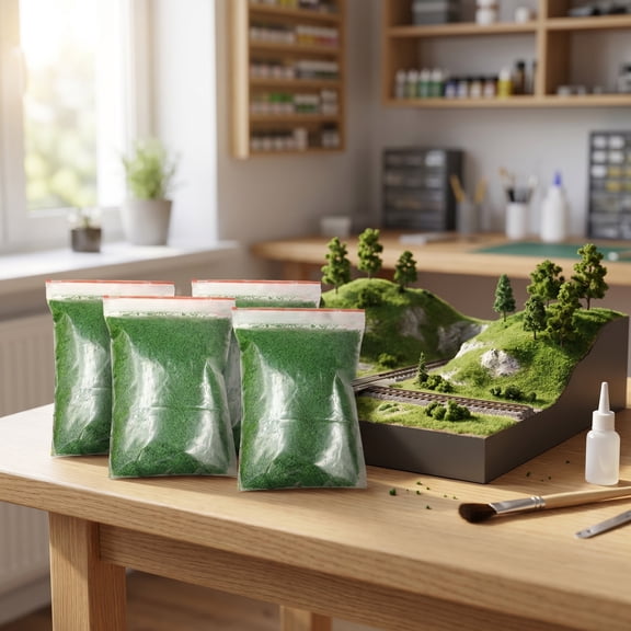 FESTFENDS Whamvox Static Grass Powder Artificial Grass Pad Diy Miniature Landscapes Model Making