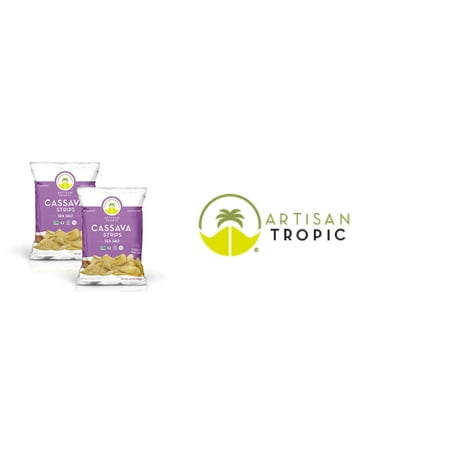 Artisan Tropic Cassava Strips - Your Tasty and Healthy Snack Alternative - Paleo, Gluten Free, Vegan, Non-GMO - Made With Sustainable Palm Oil (Sea Salt, 4.5 oz|2