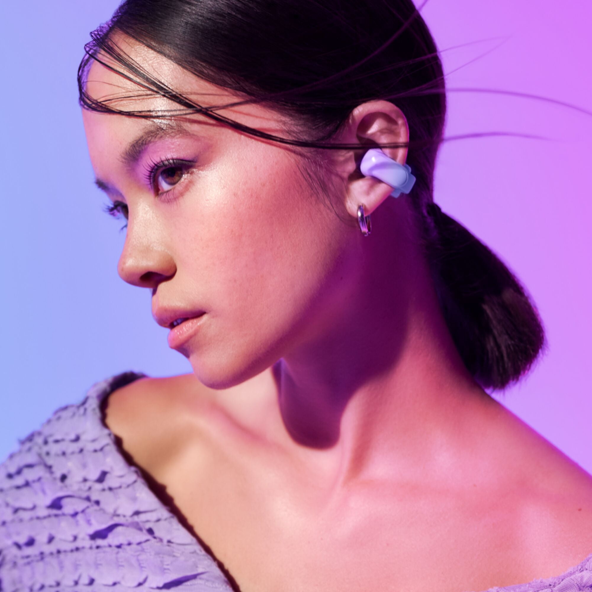 Bose Ultra Open Earbuds, Bluetooth Wireless Open Ear Headphones, Chilled Lilac