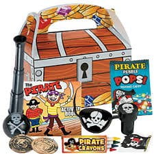 Adorox 24 Pack Treasure Chest Treat Boxes Pirate Birthday Party Favor Goodies